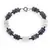 Bratara Iolith si Acvamarin discuri fatetate 6-7mm si Turmalina neagra sfere fatetate 2mm