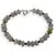 Bratara Labradorit discuri fatetate 7-8mm si turmalina neagra sfere fatetate 3mm