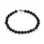 Bratara Obsidian negru auriu sfere 6mm