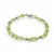 Bratara Peridot patratele fatetate 5mm si Hematit microfatetat 2mm, imagine 2