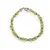 Bratara Peridot patratele fatetate 5mm si Hematit microfatetat 2mm