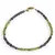 Bratara Peridot si Iolith discuri fatetate 3mm cu bumbi aurii