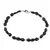 Bratara Turmalina neagra neuniforma 6-10mm si Piatra lunii sfere 3mm