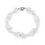 Bratara Cristal de stanca triunghi 10mm si Piatra lunii sfere 3mm