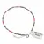 Bratara Serafinit si Granat Rhodolit sfere microfatetate 2mm cu argint 925