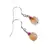 Cercei cu agatatoare clasica Citrin 6-7mm si Rubin 2mm cu Argint 925