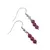 Cercei cu agatatoare clasica Rubin sfere fatetate cu Argint 925, 4mm
