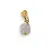 Pandantiv Prehnit rondele 6-7mm cu inox auriu