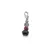 Pandantiv Smarald, Rubin sfere fatetate 4-5mm si Safir disc fatetat 6mm cu Argint 925