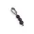 Pandantiv un Rubin si doua Safire, banuti fatetati 4mm