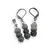 Set cercei cu agatatoare si pandantiv Jad Serpentin discuri fatetate, 6-7mm