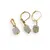 Set Cercei si Pandantiv Prehnit rondele 6-7mm cu inox auriu