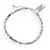 Bratara Rodocrozit sfere fatetate 3mm si Cuart turmalinat discuri fatetate 3mm cu argint 925