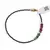 Bratara Smarald si Rubin discuri fatetate 4-5mm si Spinel negru sfere fatetate 2mm