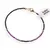 Bratara Spinel negru si Rubin sfere microfatetate 2mm cu bumbi aurii