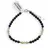 Bratara Turmalina neagra si Peridot sfere fatetate 4mm cu argint 925