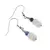 Cercei cu agatatoare clasica Piatra lunii discuri fatetate 6mm si Kianit sfere fatetate 4-5mm cu Argint 925