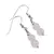 Cercei cu agatatoare clasica Piatra Lunii sfere cu bumb gravat si Argint 925, 6mm