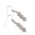 Cercei cu agatatoare clasica Piatra Lunii trei sfere cu Argint 925, 6mm