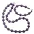 Set colier si bratara Agat mov vopsit sfere, 4-10mm