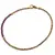Bratara Hematit auriu si Granat Rhodolit sfere fatetate, 2mm