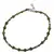 Bratara Obsidian auriu 2mm si Cromdiopsid 4mm cu Argint 925