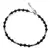 Bratara Turmalina neagra sfere fatetate cu Argint 925, 2-4mm