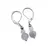 Cercei cu agatatoare Acvamarin sfere fatetate 4-6mm