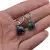 Cercei cu agatatoare Azurit sfera 10mm, imagine 4