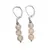Cercei cu agatatoare Citrin sfere fatetate 6mm