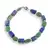 Bratara Jad neuniform 9-11mm si Lapis Lazuli fatetat 8-10mm