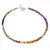 Bratara Safir multicolor degrade discuri fatetate, 3mm