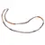 Colier Safir multicolor degrade discuri fatetate, 3mm