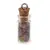 Pandantiv sticluta cu cristale naturale Turmalina multicolora, 26mm