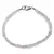 Bratara blue and white Moonstone discuri fatetate, 3-4mm