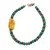 Bratara Onix verde sfere 4mm, Carneol rondele 4mm si Chihlimbar neuniform 18-20mm