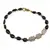 Bratara Turmalina neagra neuniforma 6-7mm si Piatra Lunii gri fatetat 7-8mm