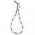 Colier Granat sfere 4mm si Cuart roz patratele 4mm