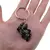 Breloc ciorchine cu pietre chips Obsidian fulg de nea, imagine 3