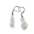 Cercei cu agatatoare Onix alb pietre chips, 6-10mm