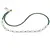 Colier Malachit discuri fatetate 3mm si Piatra Lunii fatetata 8-12mm