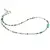 Colier Mix de cristale discuri fatetate 3-4mm si cub fatetat Onix verde 8mm
