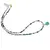 Colier Mix de cristale discuri fatetate 3-4mm si pandantiv cub fatetat Onix verde 8mm
