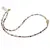 Colier Opal dendritic discuri fatetate 4mm si cub fatetat 8mm