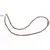 Colier Rodonit A+ discuri fatetate 3mm si cub fatetat 8-9mm