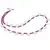 Colier Rubin A+ sfere fatetate 3-4mm si Cuart roz briolete fatetate 9-10mm