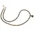 Colier Unakit discuri fatetate 4mm si pandantiv cub fatetat 8mm