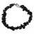 Bratara cu pietre chips Obsidian auriu, 6-10mm