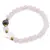 Bratara Cuart roz sfere 6mm, Larvikit 8mm si steluta din Sidef 10mm cu bumbi aurii