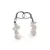 Cercei cu agatatoare Cuart roz pietre chips, 6-10mm
